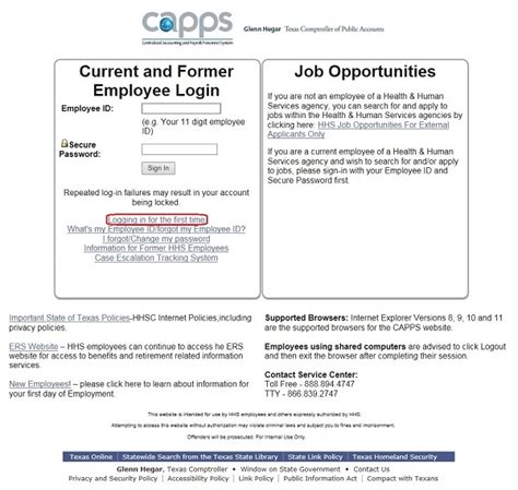 state of texas capps|Navigating the CAPPS Website.